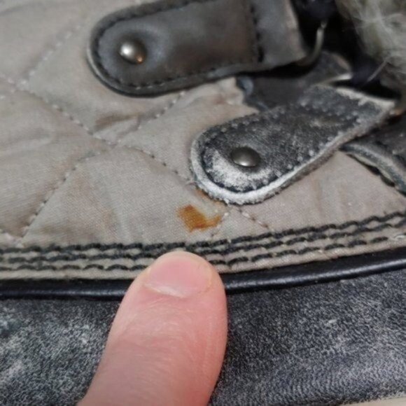 Sorel Tofino Distressed Faux Fur Trim Lace Up Tall Snow Boots 7 - Picture 3 of 12